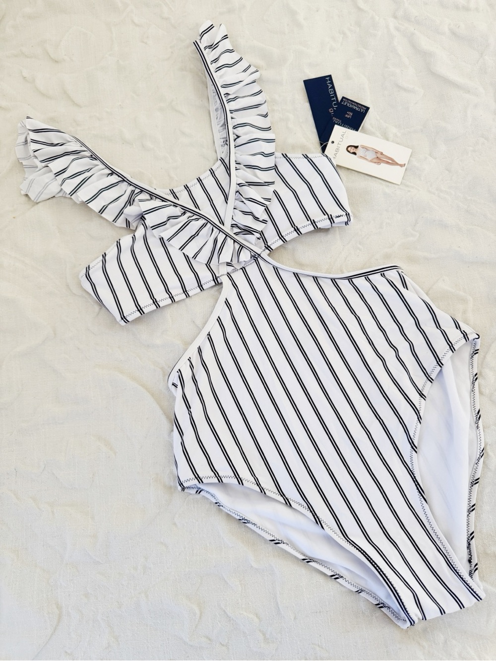 Habitual Ruffle One-Piece Swimsuit Girls Size 16 New